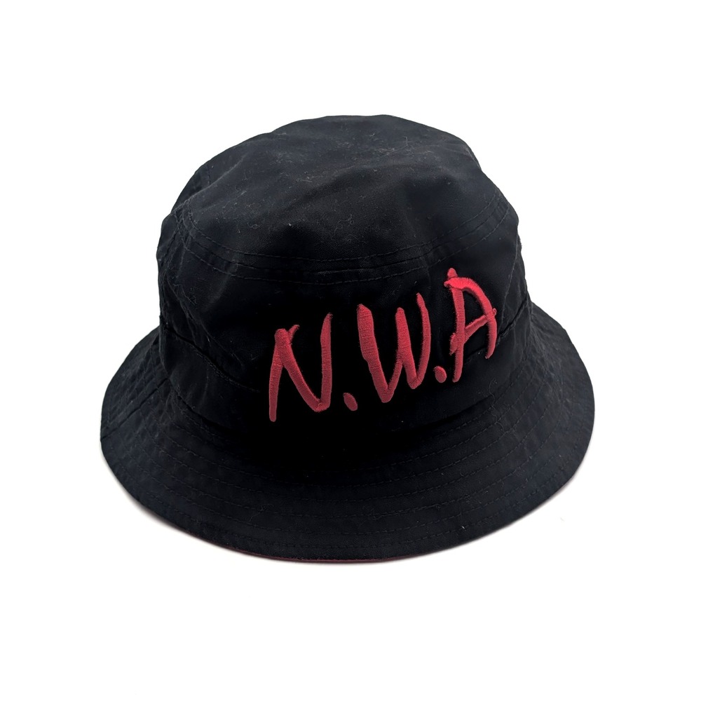 N.W.A Reversible Bucket Hat Black Red Compton Straight Outta Compton - Halloween